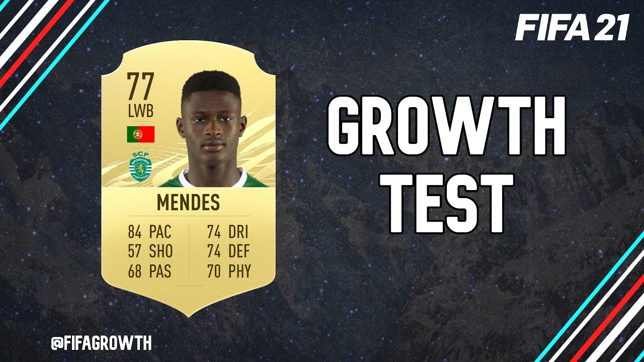 Nuno Mendes Growth Test Fifa 21 Career Mode 