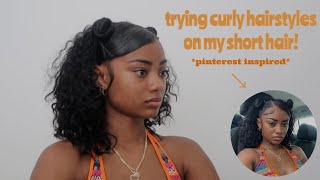 cute simple curly hair style | MarayahTravicia