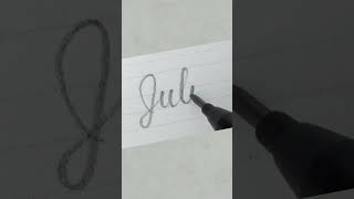Letra cursiva - Julio