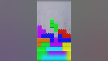 LEGO TETRIS #shorts  #blender #games #tetris #gaming #tetrisgame #softbody #tetrispuzzle #lego