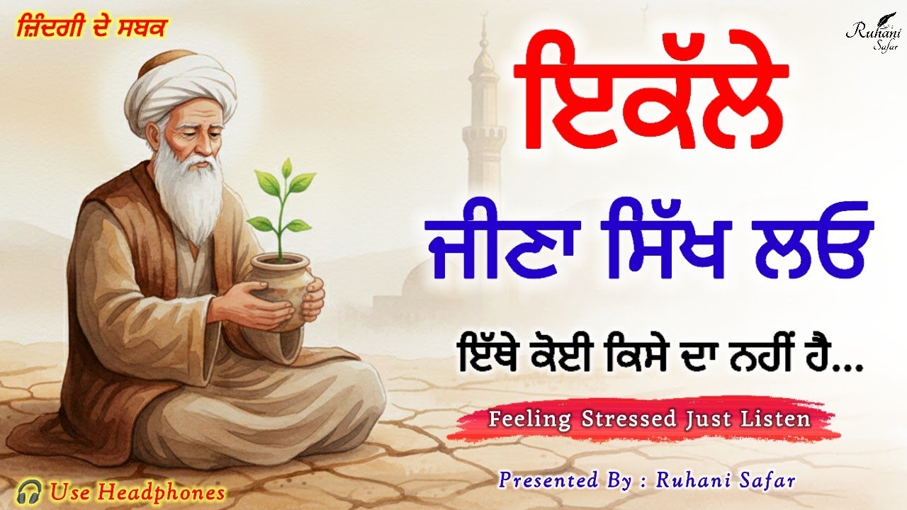 ਇਕੱਲੇ ਜੀਣਾ ਸਿੱਖ ਲਓ | Bulleh Shah Quotes | Life Lessons | Ruhani Safar Ep 1642
