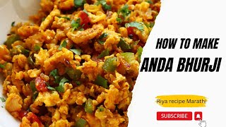 अंडा भुर्जी || Anda bhurji by Riya's recipes marathi || Indian street food||