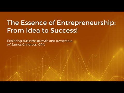 The Essence of Entrepreneurship: From Idea to Success! #entrepreneur #businessowner