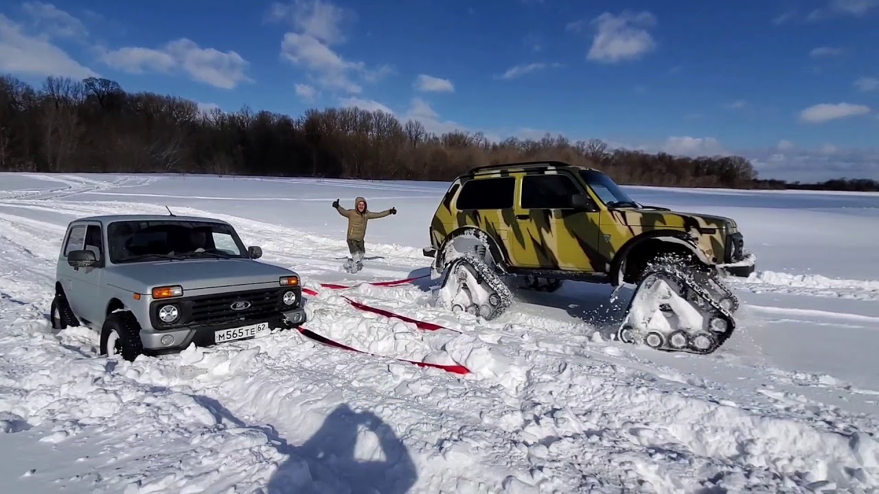 Нива на гусеницах видео