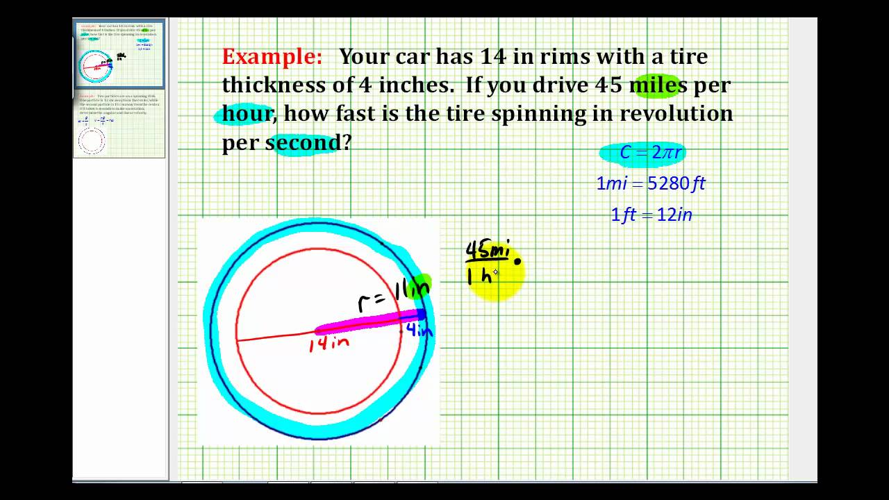 Truck Tire Revs Per Mile Chart