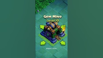 💎 Gem Mine Upgrade: Level 1 to Max in Clash of Clans #clashofclans #shorts #cocshorts