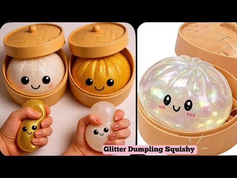 How to make viral Dumpling Squishy at home / Made VIRAL  Dumpling Squishy 😱✨#muktaartandcraft 