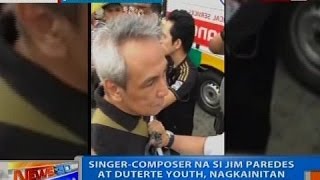NTG: Jim Paredes at Duterte Youth, nagkainitan sa EDSA People Power Monument