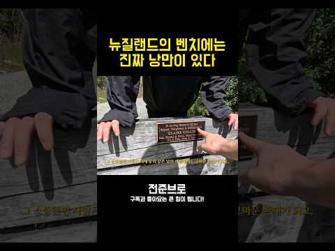 뉴질랜드의 낭만 넘치는 벤치 문화