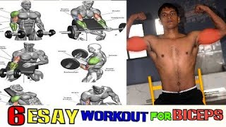 6 ESAY WORKOUT FOR Biceps || bicepsgrow fast || CHHOTU YADAV || GYM KA DUM