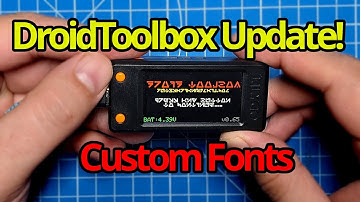 Adding Custom Fonts to Droid Toolbox