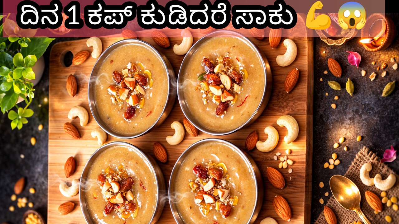 1 ಕಪ್ ಕುಡಿದರೆ ಸಾಕು 💪 ಮೂಳೆಗಳು ಗಟ್ಟಿಯಾಗುತ್ತೆ | Healthy Payasa | Ladies Energy booster recipe|