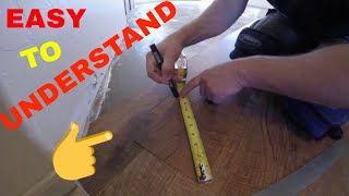 HOW TO MEASURE AND CUT ANGLES ON VINYL PLANK FLOORING INSTALLATION
