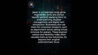 Japan uses game engines for urban planning, disaster management, and kimono design