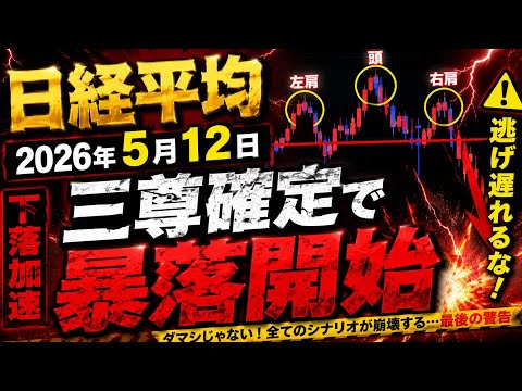 《🚨天井確定？三尊形成で60000円割れます》