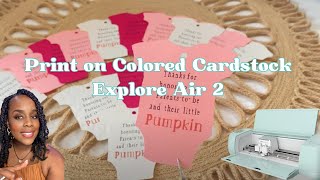 Print Then Cut on Colored Paper on the Cricut Explorer-Crafting with Shaneda
