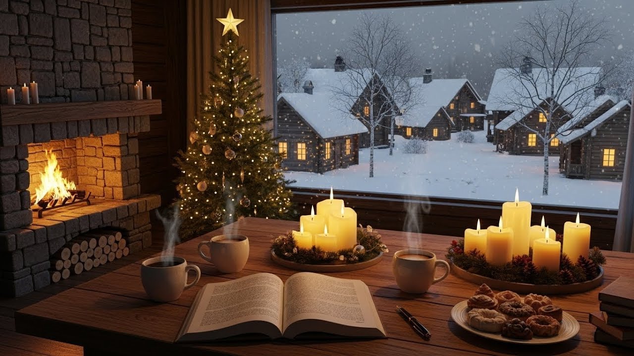 Smooth Christmas Jazz Piano 🎄 Cozy Cafe Ambience Music to Relax, Focus & Unwind 425