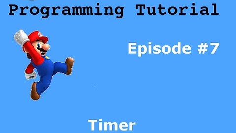 "Java Programming Tutorial" | "Super Mario Game" #7 | Timer