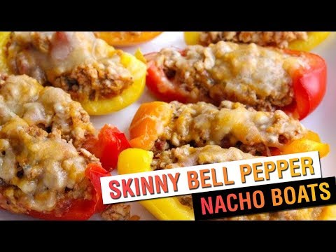 Skinny Bell Pepper Nacho Boats