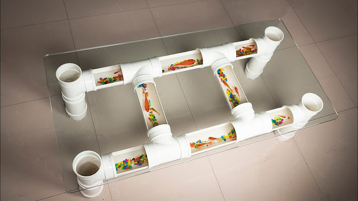 How to make coffee table aquarium out of pvc pipe
