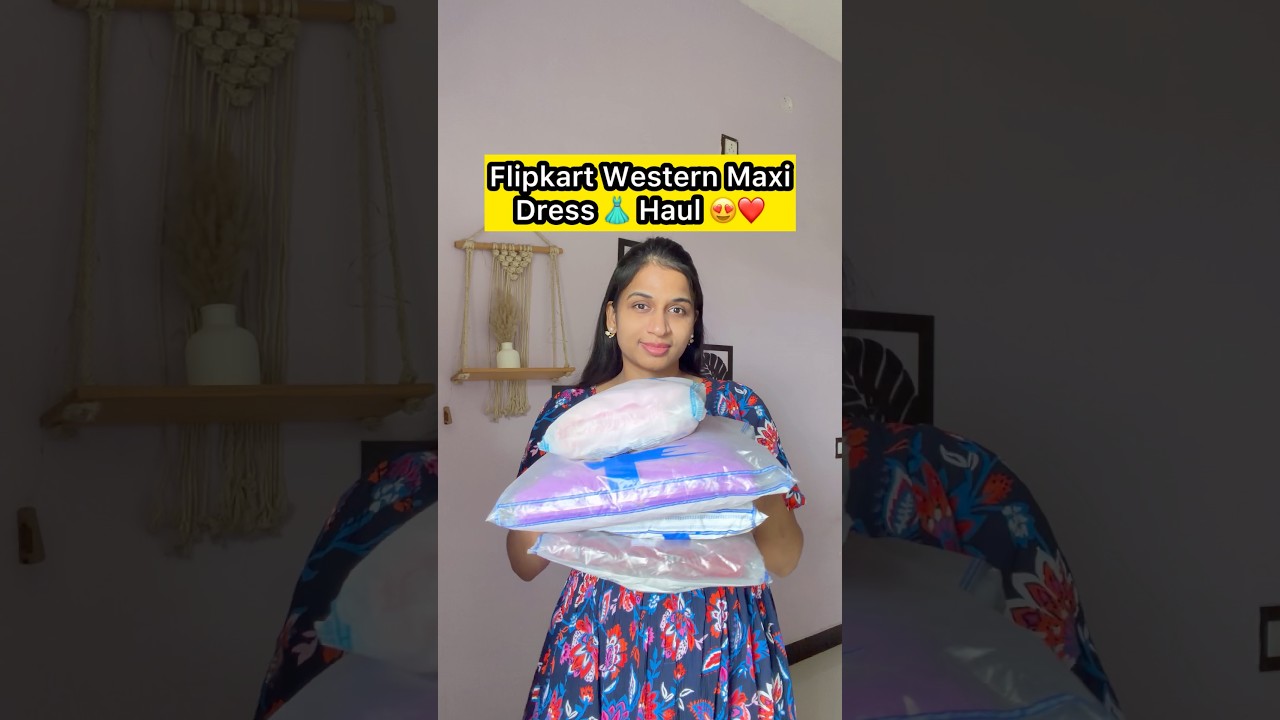 Cute Flipkart Maxi Dress 👗 Haul 😍❤️ #shorts