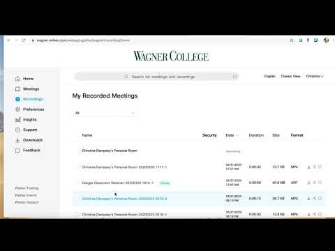 How to Record and Share Your Webex Session