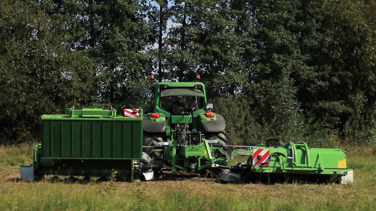 Комбинация косилок GigaCUT(триплекс-комбинация-бабочка) SaMasz с транспортерами