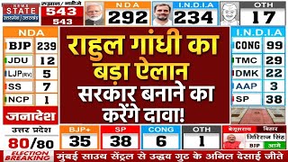 Lok Sabha Election 2024 Result LIVE: सरकार बनाने का दावा पेश करेगी INDIA Alliance? | Rahul Gandhi