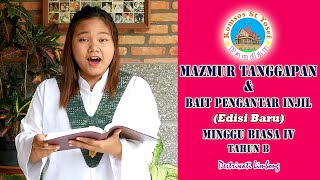 Mazmur Tanggapan & Bait Pengantar Injil (EDISI BARU) Minggu Biasa IV Tahun B | KomsosSt YosefPandan
