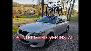 Installing ISC N1 Coilovers on my 2006 BMW E61 530XIT - Can you budget build an old high miles BMW?