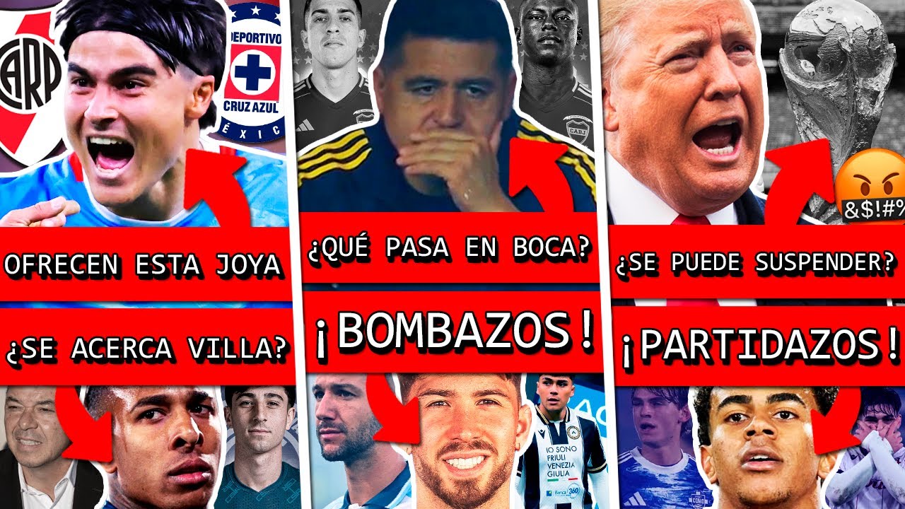 ¿RIVER compra esta JOYA de MÉXICO? ¿GUIÑO a VILLA?+ BOCA complicado+ ¿Se puede SUSPENDER el MUNDIAL?