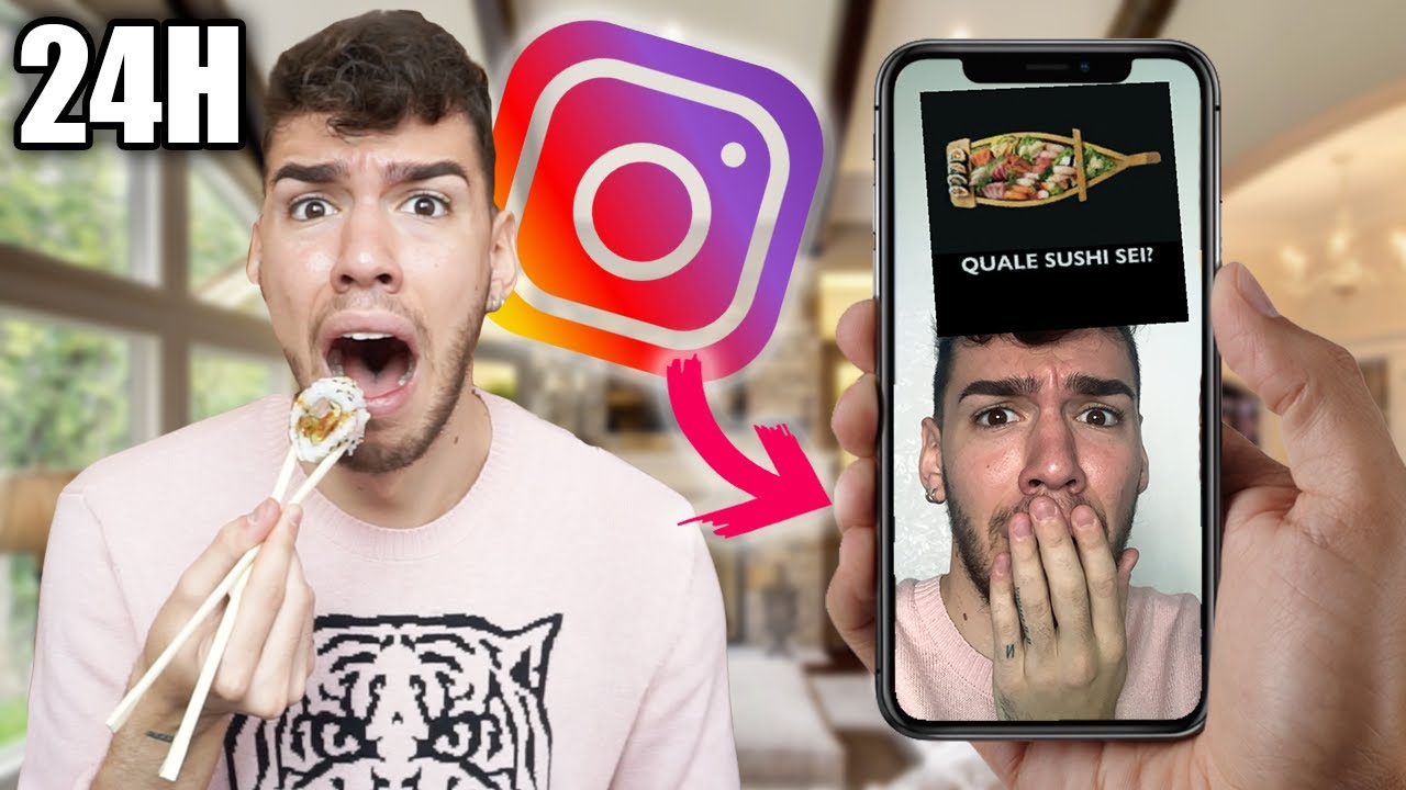 I FILTRI DI INSTAGRAM DECIDONO I MIEI ORDINI SUSHI PER 24 ORE!!!