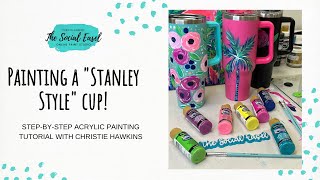How to Paint a Tumbler | Easy DIY Hand-Painted Cup Tutorial
