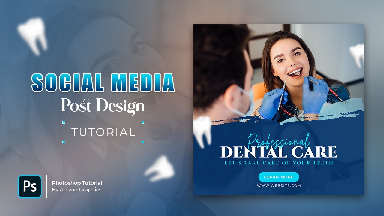 How to Create Dental Care Social Media Post Design in Photoshop ...