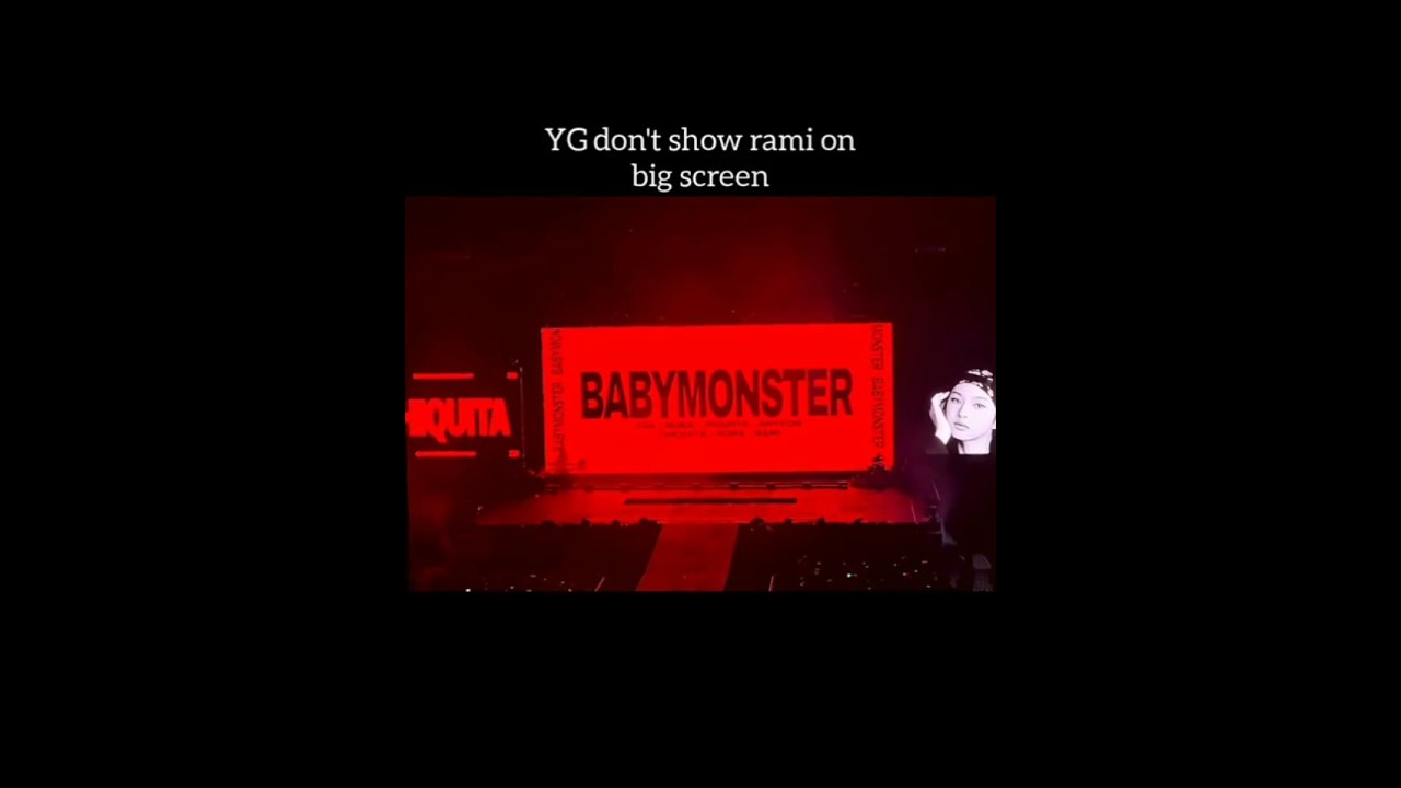 Why YG did not show Rami on the big screen 