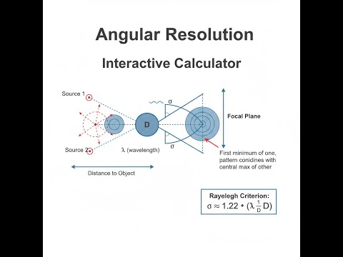 Angular Resolution Interactive Calculator - Instructions Video