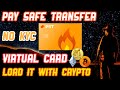 NO KYC CRYPTO virtual credit card 💳 PST card