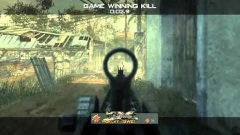 MW3 epic last kill with flashbang headshoot