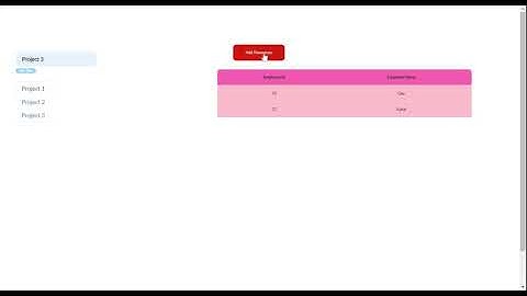 React Project - Employee Management Portal (Only the video for presentation purposes)