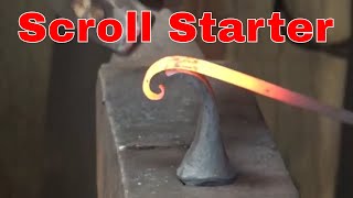 Scroll starter for forging scrolls - blacksmithing tools