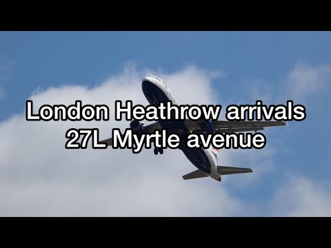 (4K) London Heathrow arrivals 27L