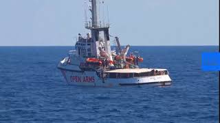 Live | Migrants seen jumping off Open Arms rescue ship into water