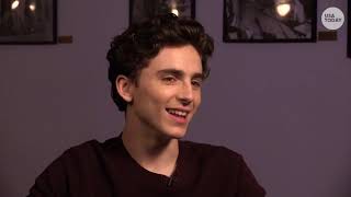 Timothee Chalamet and Steve Carell Beautiful Boy interview USA Today