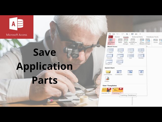 Microsoft Access Aplication Parts 01 Microsoft Access
