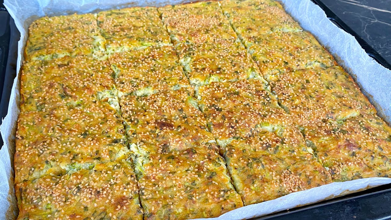 FIRINDA ÇOK HAFİF LEZZETLİ KABAK MÜCVER - EN KOLAY KABAK MÜCVER TARİFİ