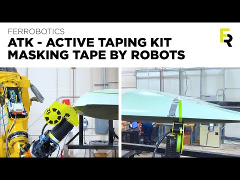Tool for precision application of masking tape by robots - ATK Active Taping Kit