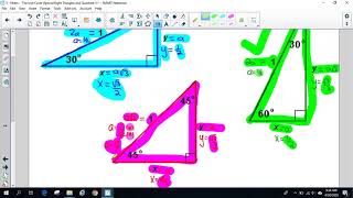 The Unit Circle - How to Construct the 1st Quadrant Using Special Right Triangles & Angle Conversion