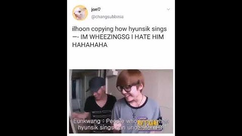 #ilhoon sings like #hyunsik 😂 #btob #비투비 #eunkwang #leeminhyuk #changsub #peniel #sungjae #melody