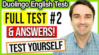 FULL Duolingo English Test & ANSWERS #2 - Duolingo English Test Practice