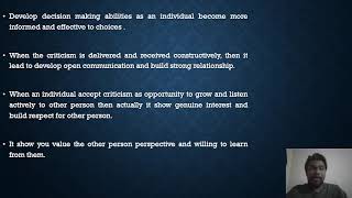 Criticism a way towards emotional intelligence